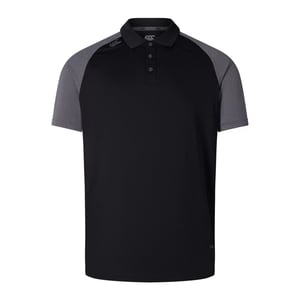 Canterbury Mens Elite Polo Shirt (Black/Magnet Grey)