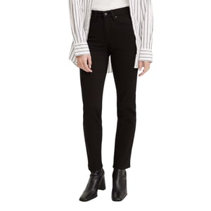 Levis Dames/Dames 724 High Rise Slim Jeans (Zwart)