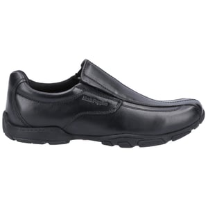 Hush Puppies Boys Elijah Leather School Shoes (Black)