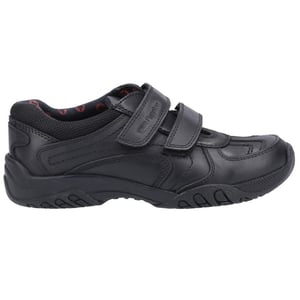 Hush Puppies Boys Jezza 2 Leather School Shoes (Black)