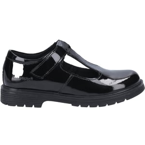 Hush Puppies Meisjes Gracie Leren Schoolschoenen (Zwart)
