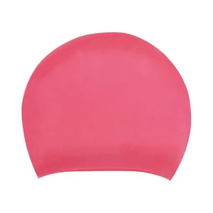 Speedo Unisex Adult Long Hair Silicone Swim Cap (Pink)