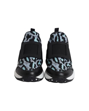 Roger Vivier Run Viv in Blauwe Luipaardprint Polyester