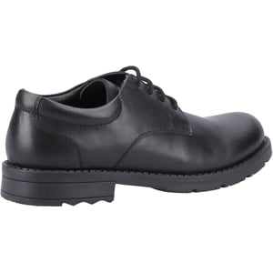 Hush Puppies Bruno Junior Leather Boys's Black Derby Shoes