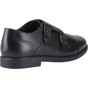 Hush Puppies Tim Monk Skor I Svart Från Läder Pojks