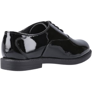 Hush Puppies Nellie Patent Läder Flickors Svarta Oxford Skor