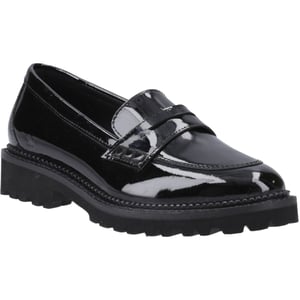Hush Puppies Grazia Flickors Svarta Mockasiner I Läder