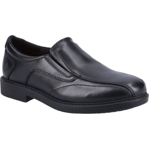 Hush Puppies Toby SNR Läderherrarnas Svarta Loafer