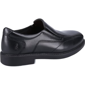Hush Puppies Toby SNR Läderherrarnas Svarta Loafer