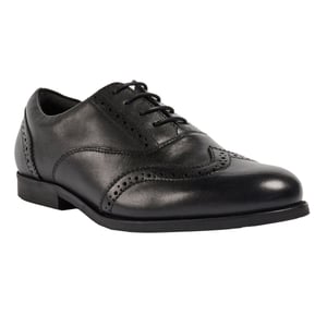 Pod Lee Leather Girls's Black Loafers