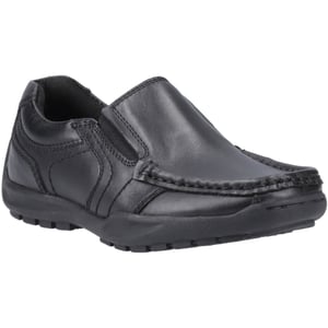 Hush Puppies Morgan Läderherrarnas Svarta Loafer