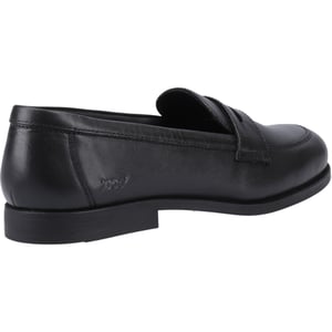 Pod Islay Meisjes Zwarte Leren Mocassins