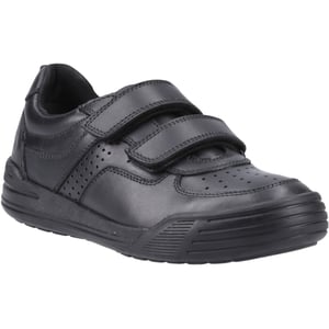 Hush Puppies Sully Skor I Svart Från Läder Pojks
