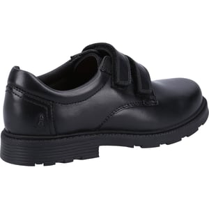 Hush Puppies Logan SNR Skor I Svart Från Läder Pojk