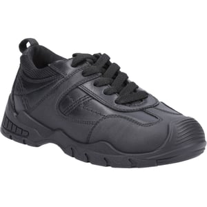 Hush Puppies Travis JNR Leather Boys's Black Lace-Up Shoes