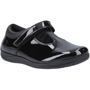 Hush Puppies Caitlin T-Bar Meisjes Zwart Leren Schoenen
