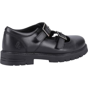 Hush Puppies Ella Junior Meisjes Zwart Leren Schoenen