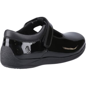 Hush Puppies Caitlin T-Bar Meisjes Zwart Leren Schoenen