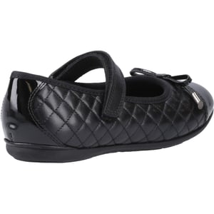Hush Puppies Lottie Leren Zwarte Ballerina's Voor Meisjes