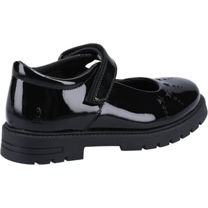 Hush Puppies Sabrina Patent JNR Meisjes Zwart Leren Schoenen