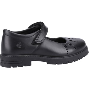 Hush Puppies Sabrina Junior Meisjes Zwart Leren Schoenen