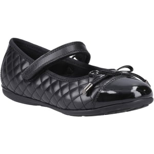 Hush Puppies Lottie Leather Girls's Black Ballet Flats