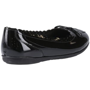 Hush Puppies Lillie Ballerina Patent Leren Zwarte Ballerina's Voor Meisjes