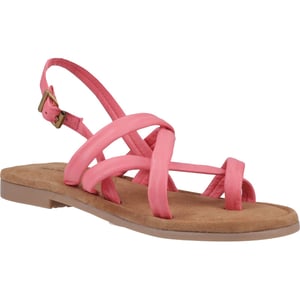Hush Puppies Hope Dames Sandalen Van Leer In Koraalkleur