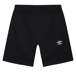 Umbro Heren Fleece Logo Casual Shorts (Zwart)