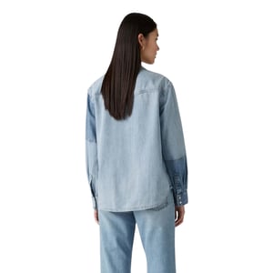 Levis Dam Teodora Denim Lättviktsskjorta (Ljusblå)