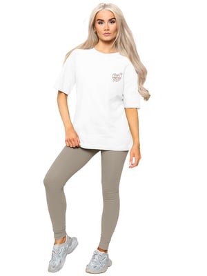 Enzo Milano | Womens Oversized T-Shirt & Leggings Set