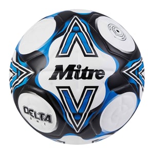 Mitre Delta One Football (White/Black/Blue)