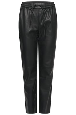 Elle Tessa Drawstring Waist Faux Leather Trousers