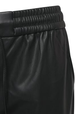 Elle Tessa Drawstring Waist Faux Leather Trousers