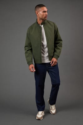 Khaki Classic Harrington Jacket
