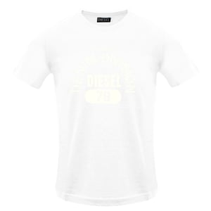 Diesel Monotone Property Of Denim Division White T-shirt