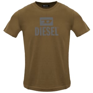 Diesel Monotone Logo Coffee Liqueur T-shirt