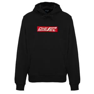 Diesel Arrow Logo Black Caviar Hoodie