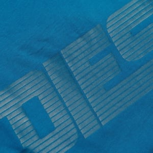Diesel Monotone Logo Blå Safirgrön Huvtröja