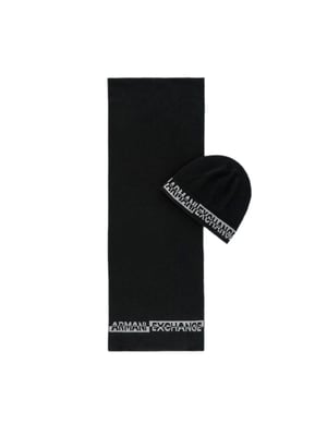 Armani Exchange herrhalsduk med signaturmotiv