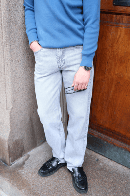 Relaxed Fit Jeans - Grå denim