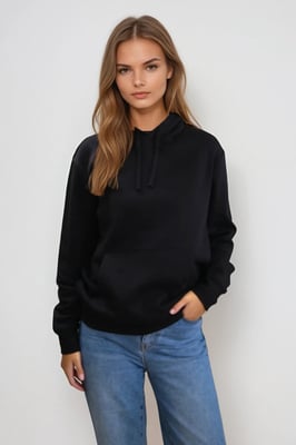 Essential Hoodie - Svart