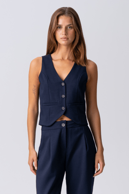 Natalie Vest - Marineblauw