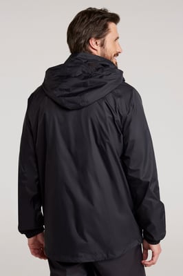 Mens 'Pakka II' Waterproof Packable Breathable Hooded Full Zip Jacket Medium Blue