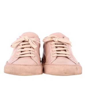 Common Projects Original Achilles Lage Sneakers in Roze Leer