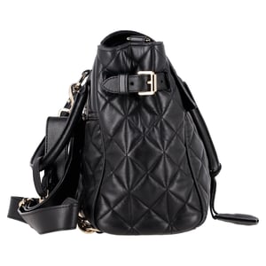 Mulberry Medium Cara Delevingne Quilted Convertible Backpack in Black Leather