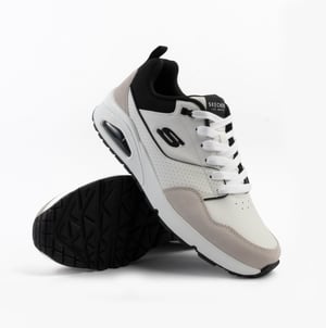 Skechers Uno - Retro One Mens Trainers White Mono/black