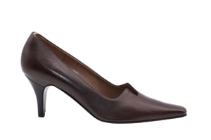 Gucci 75mm Pumps in Brown Leather