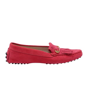 Tod's Gommino Loafers in Roze Leer