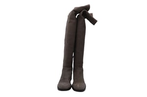 Jimmy Choo Knee-Length Boots in Brown Suede